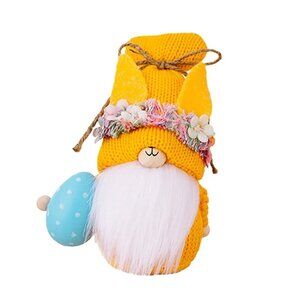 Easter Gnome Faceless Gnome Doll Cute Plush Decor Bunny Ears Blue Egg
